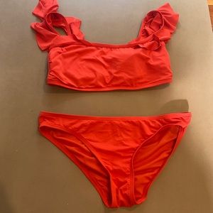 Burnt red/orange Vince Camino 2 piece bikini. Worn once! Bump friendly.